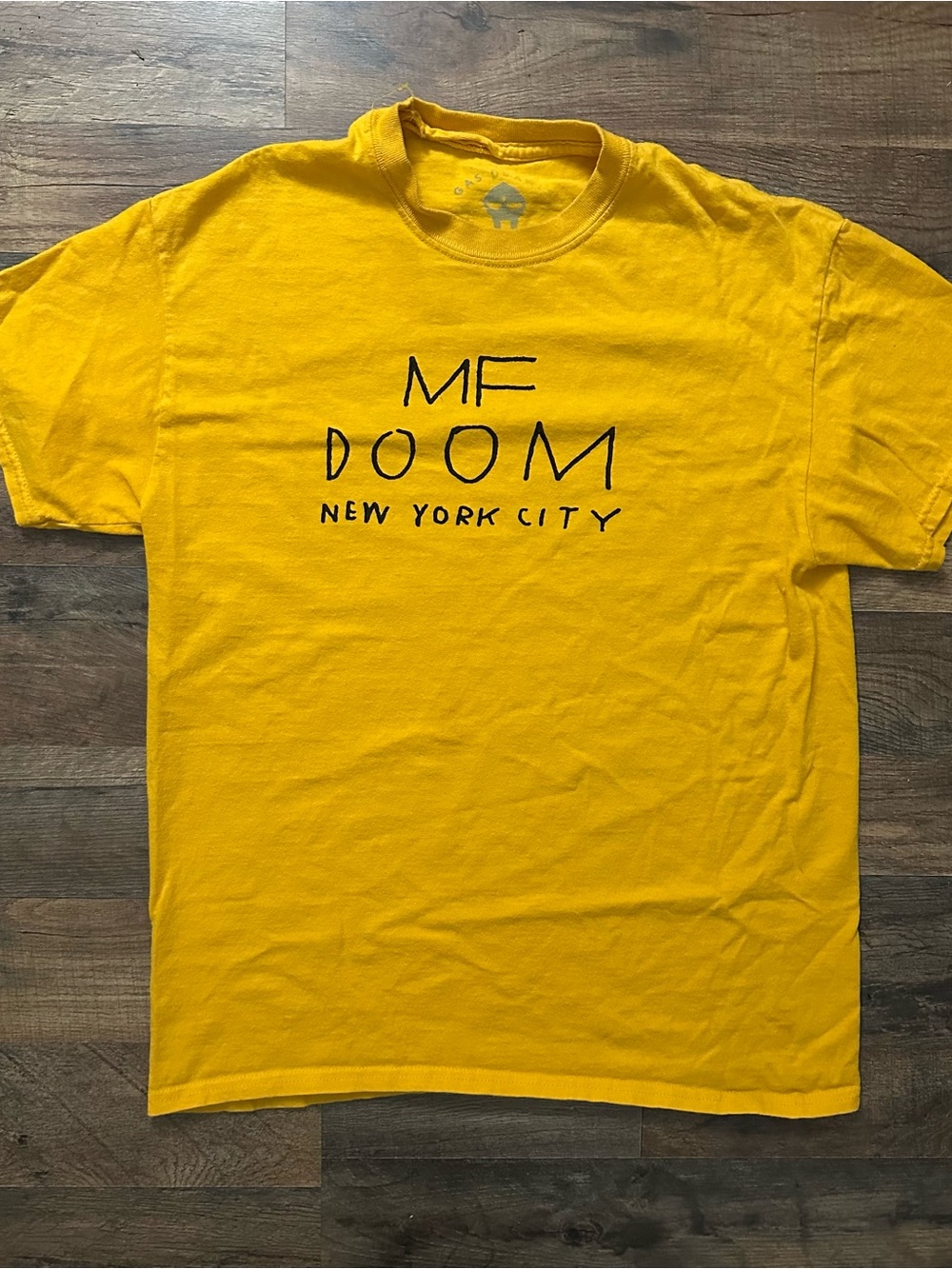 MF DOOM official Gas Drawls merch Yellow T-shirt